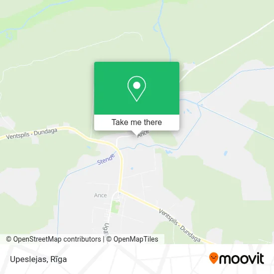 Upeslejas map