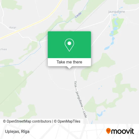 Uplejas map