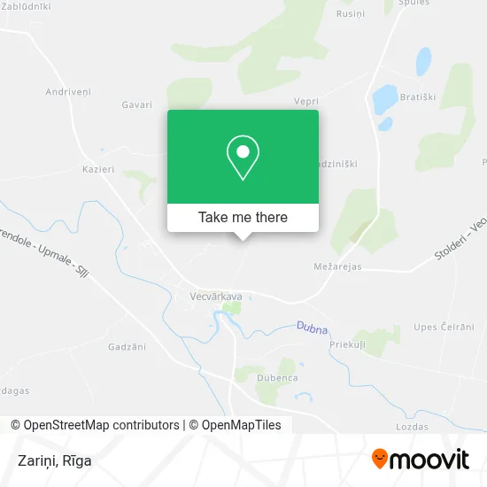 Zariņi map