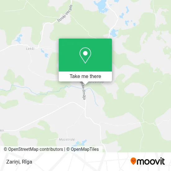 Zariņi map