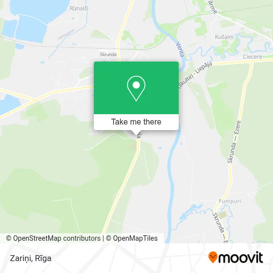Zariņi map