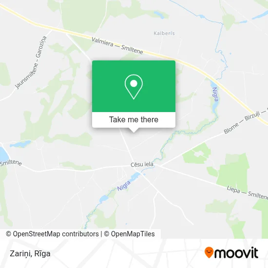 Zariņi map