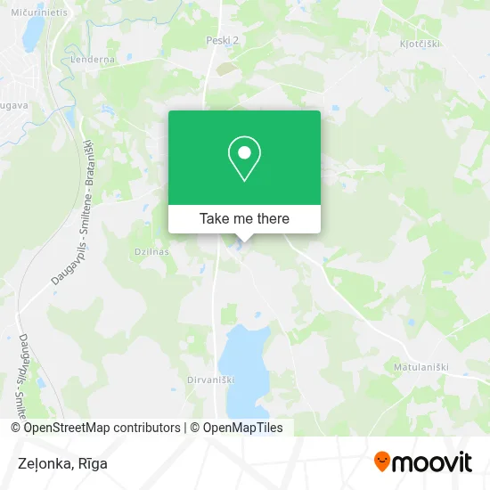 Zeļonka map