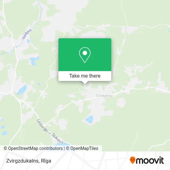 Zvirgzdukalns map