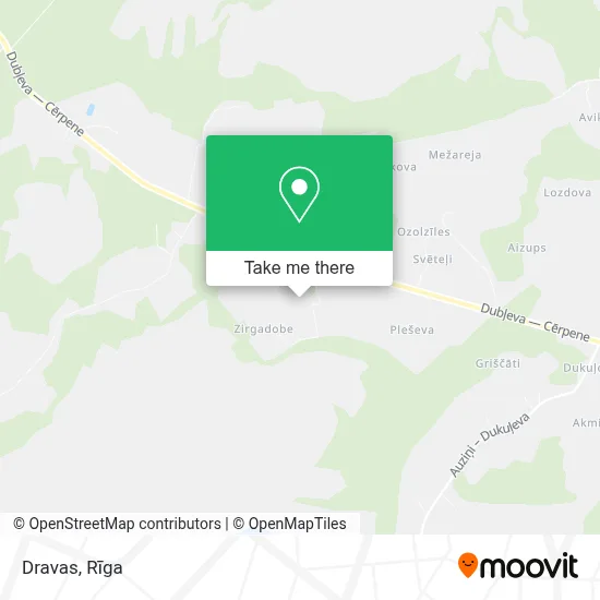 Dravas map