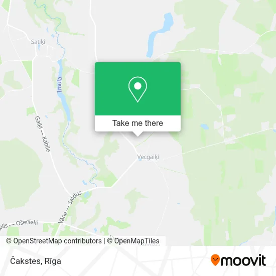 Čakstes map