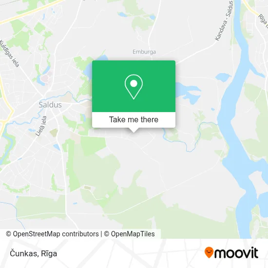 Čunkas map