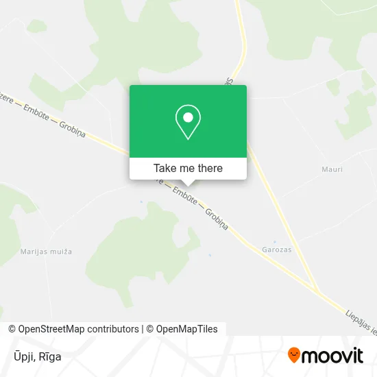 Ūpji map