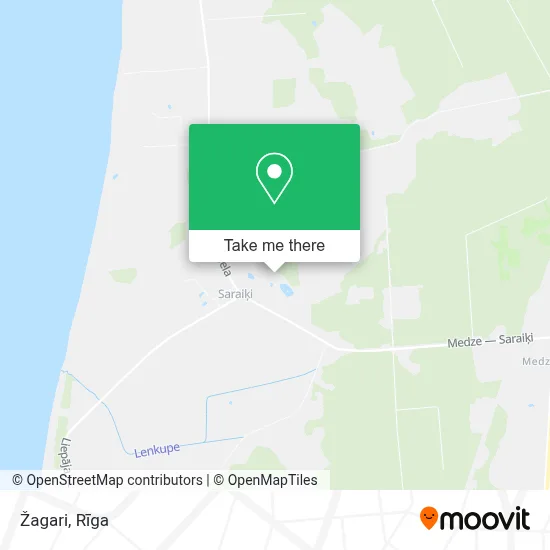 Žagari map