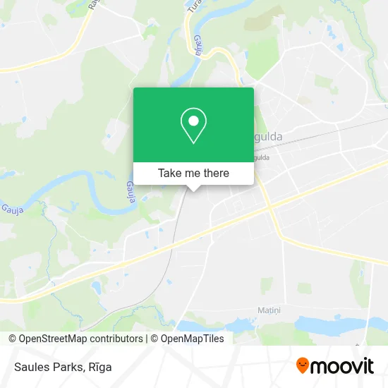 Saules Parks map
