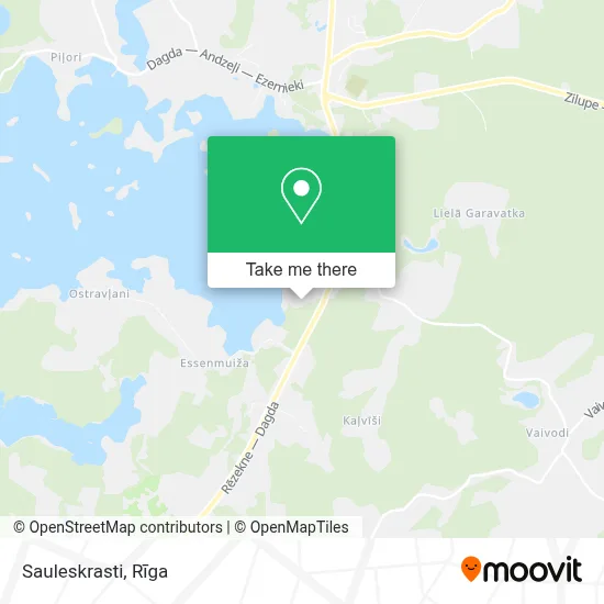 Sauleskrasti map