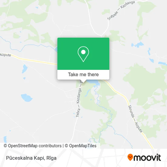 Pūceskalna Kapi map