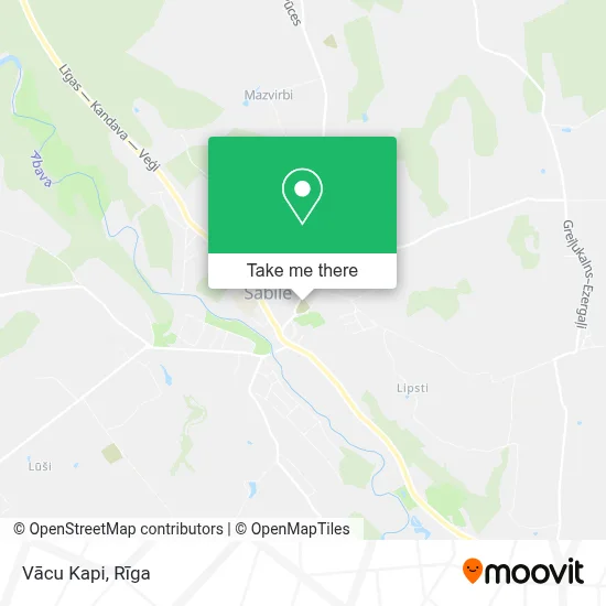 Vācu Kapi map