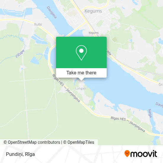 Pundiņi map