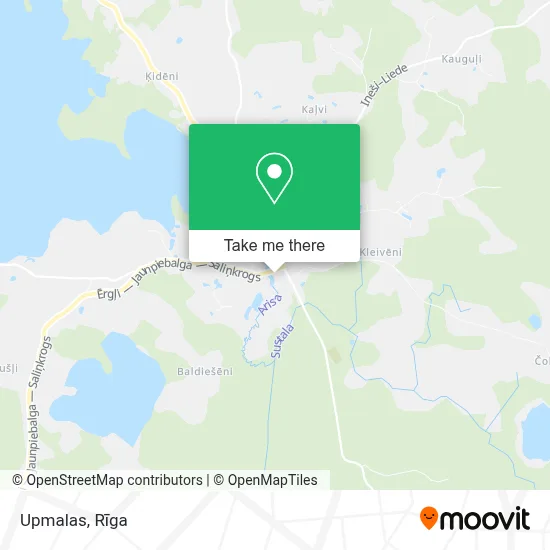 Upmalas map