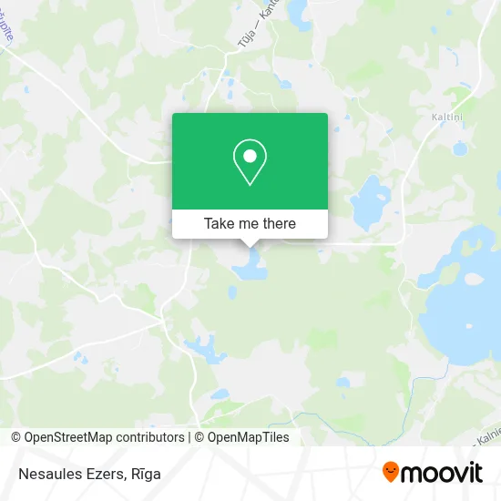 Nesaules Ezers map