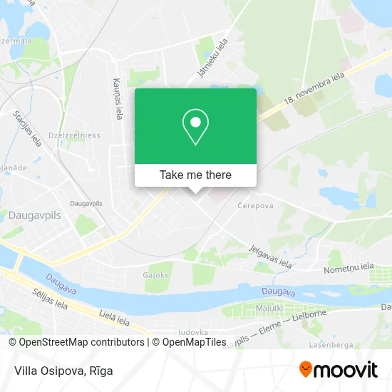 Villa Osipova map