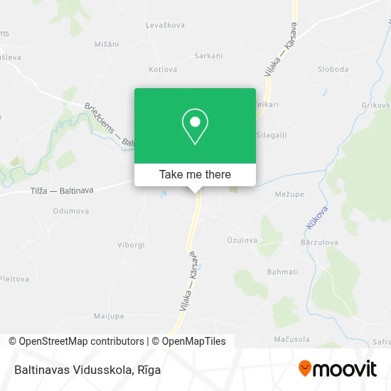 Baltinavas Vidusskola map