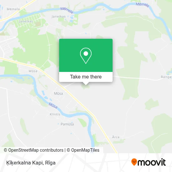 Ķīķerkalna Kapi map