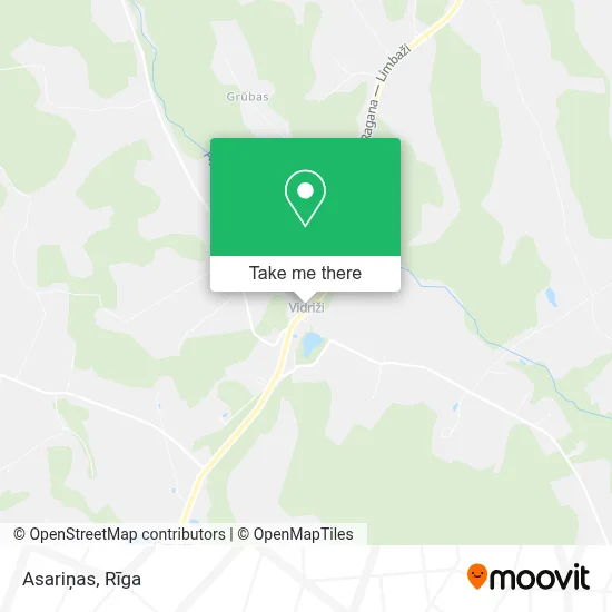 Asariņas map