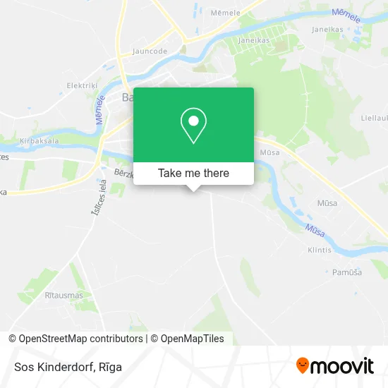 Sos Kinderdorf map