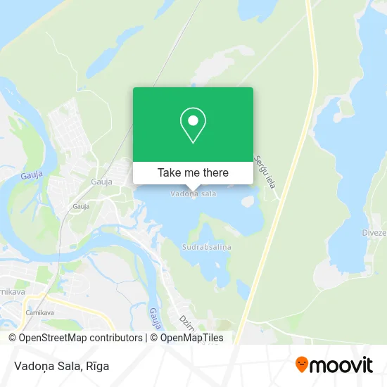 Vadoņa Sala map