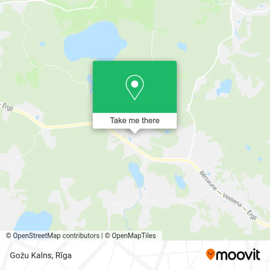 Gožu Kalns map