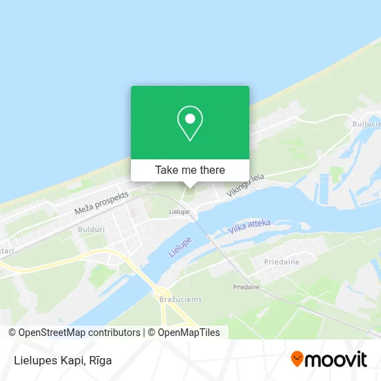 Lielupes Kapi map