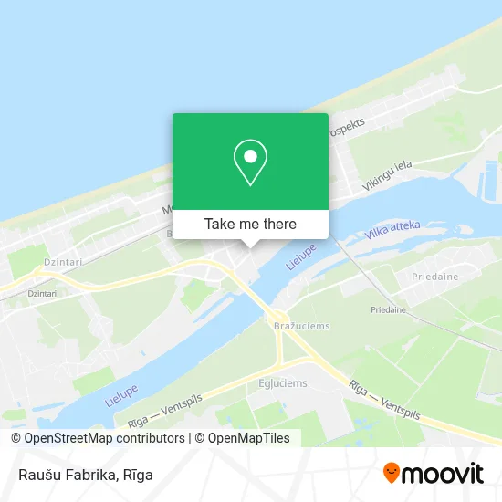 Raušu Fabrika map