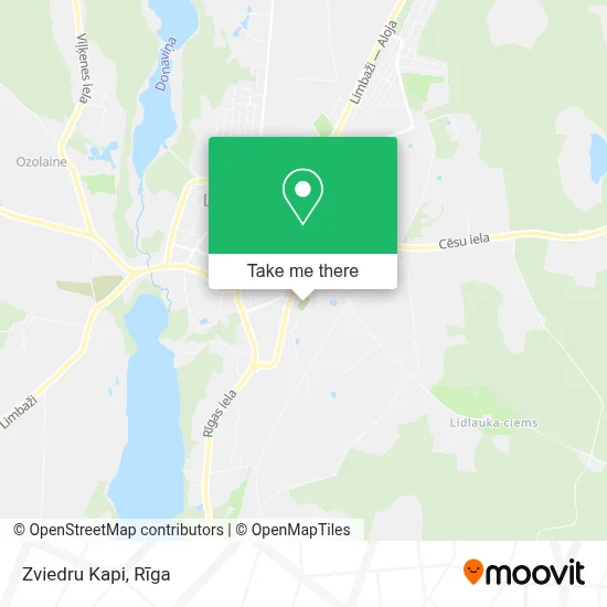 Zviedru Kapi map
