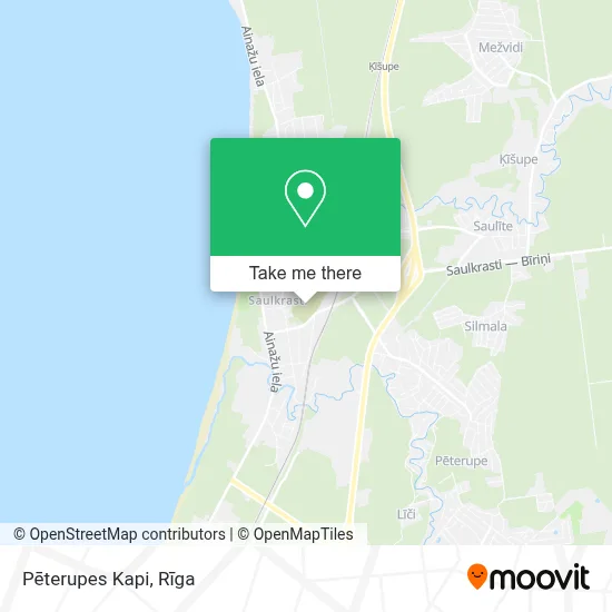 Pēterupes Kapi map