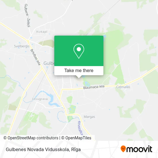 Gulbenes Novada Vidusskola map