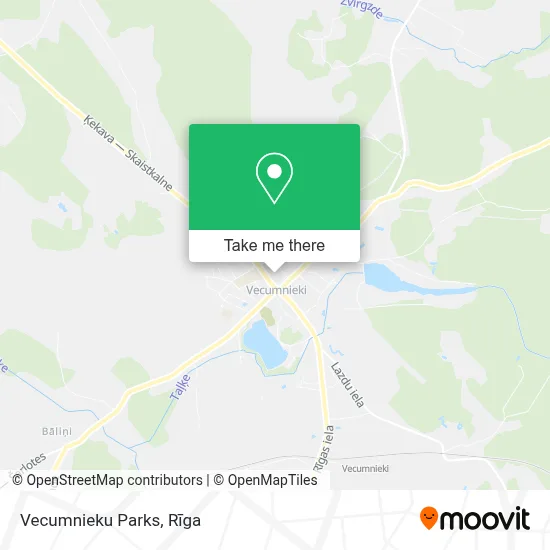 Vecumnieku Parks map