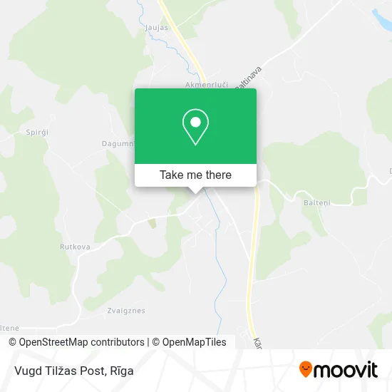 Vugd Tilžas Post map
