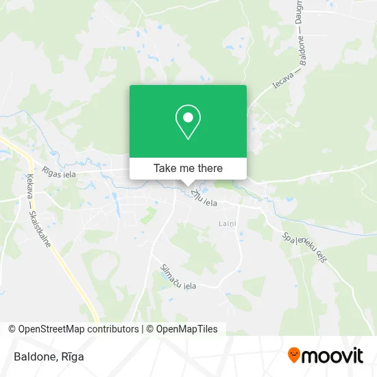 Baldone map