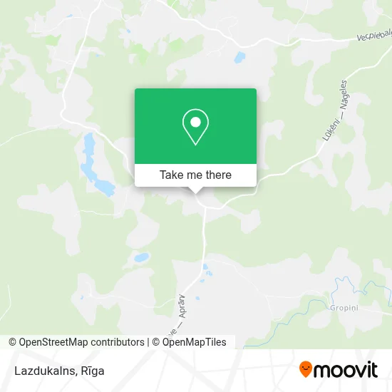 Lazdukalns map