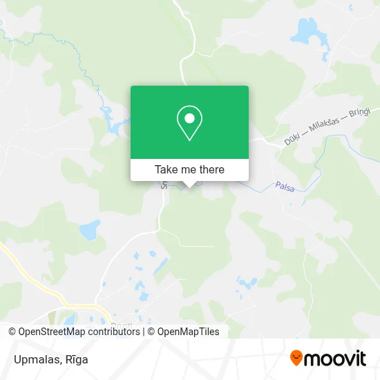 Upmalas map