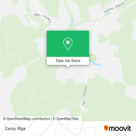 Zariņi map