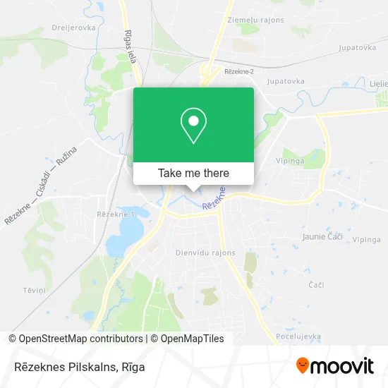 Rēzeknes Pilskalns map