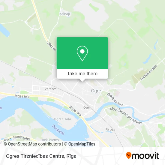 Ogres Tirzniecības Centrs map
