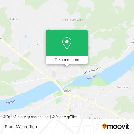 Staru Mājas map