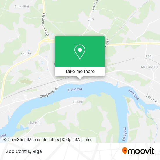 Zoo Centrs map