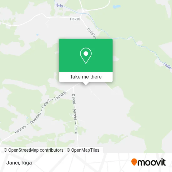 Janči map