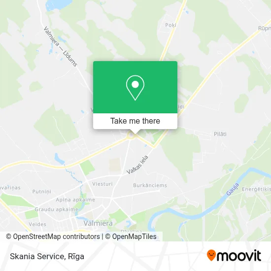 Skania Service map