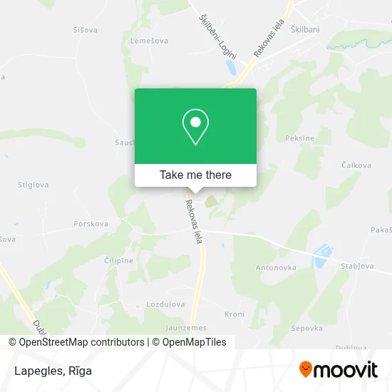 Lapegles map