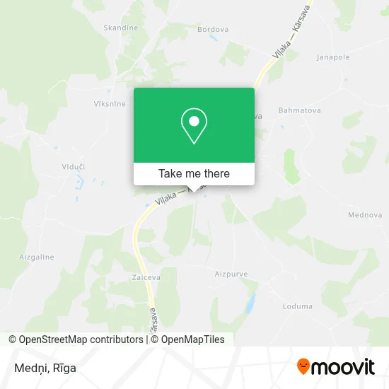 Medņi map