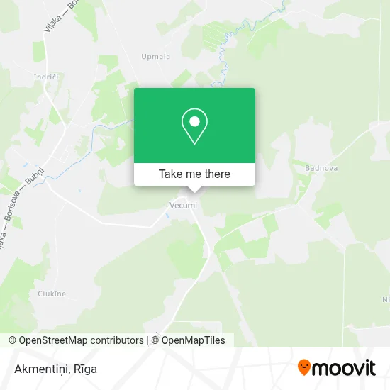 Akmentiņi map