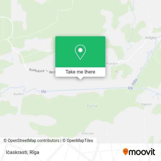 Ičaskrasti map