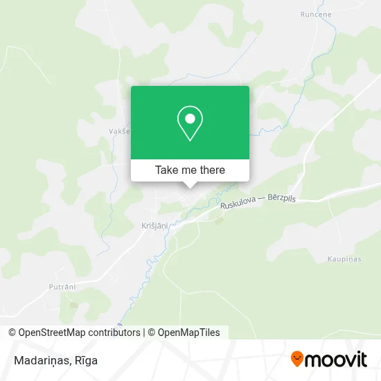 Madariņas map