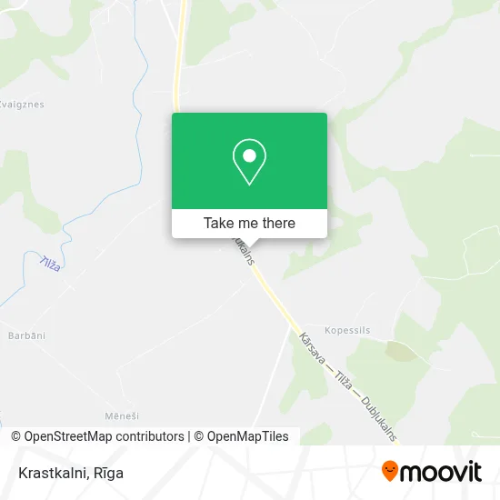 Krastkalni map